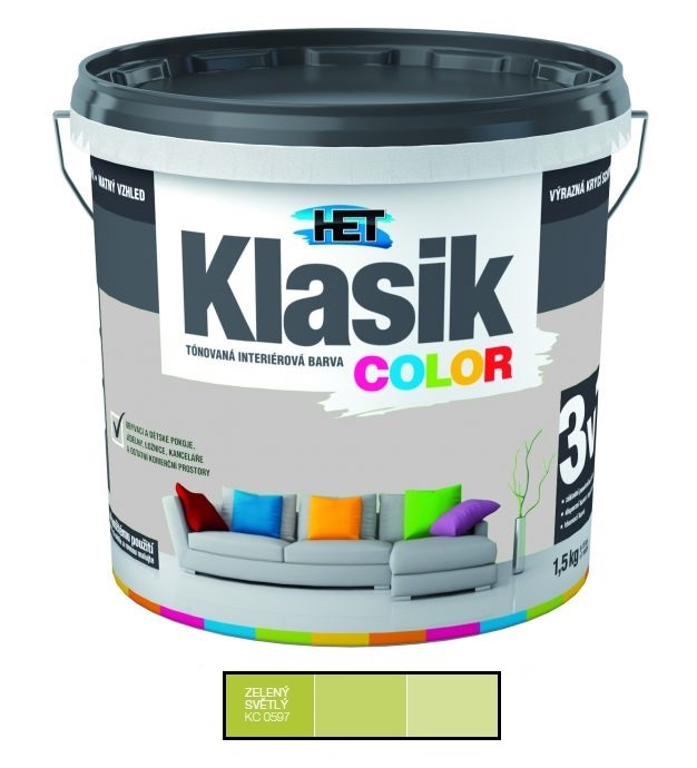 Het Klasik Color 0597 svetlozelený 1