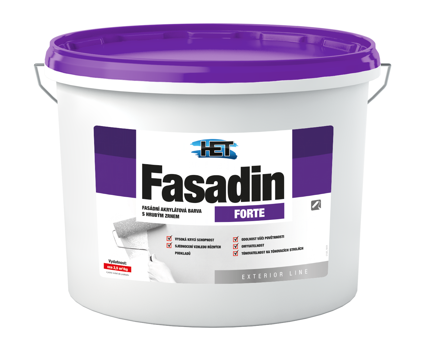 Het Fasadin Forte - Hrubozrnná fasádna akrylátová farba 12kg