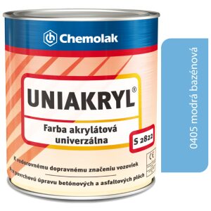 S2822 Uniakryl 0405 modrá - Farba na značenie ciest