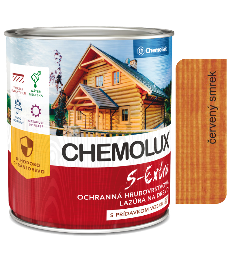S1025 Chemolux S Extra 0222 červený smrek 2