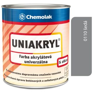 S2822 Uniakryl 0110 šedá - Farba na značenie ciest
