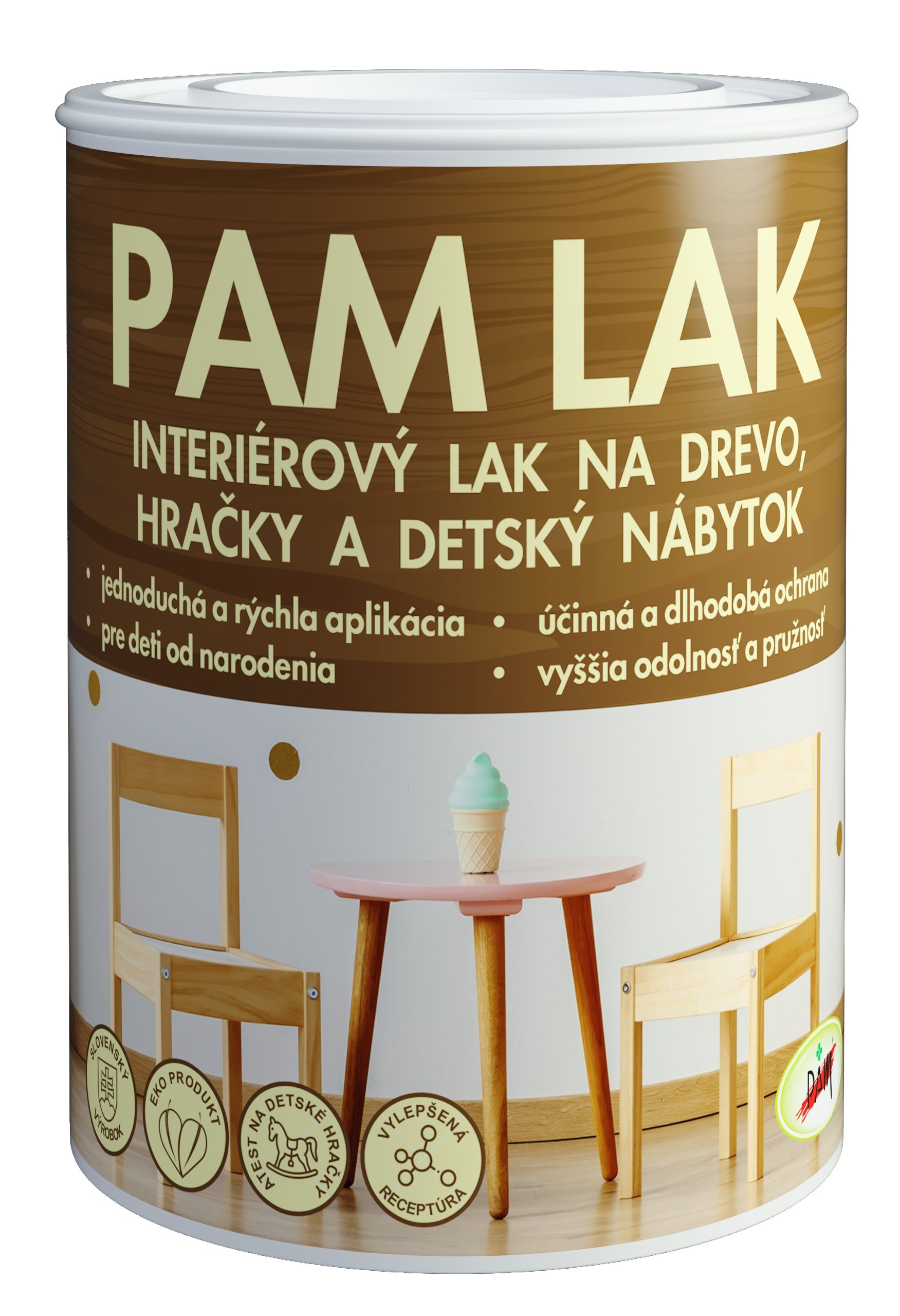 PAM Lak polomatný 0