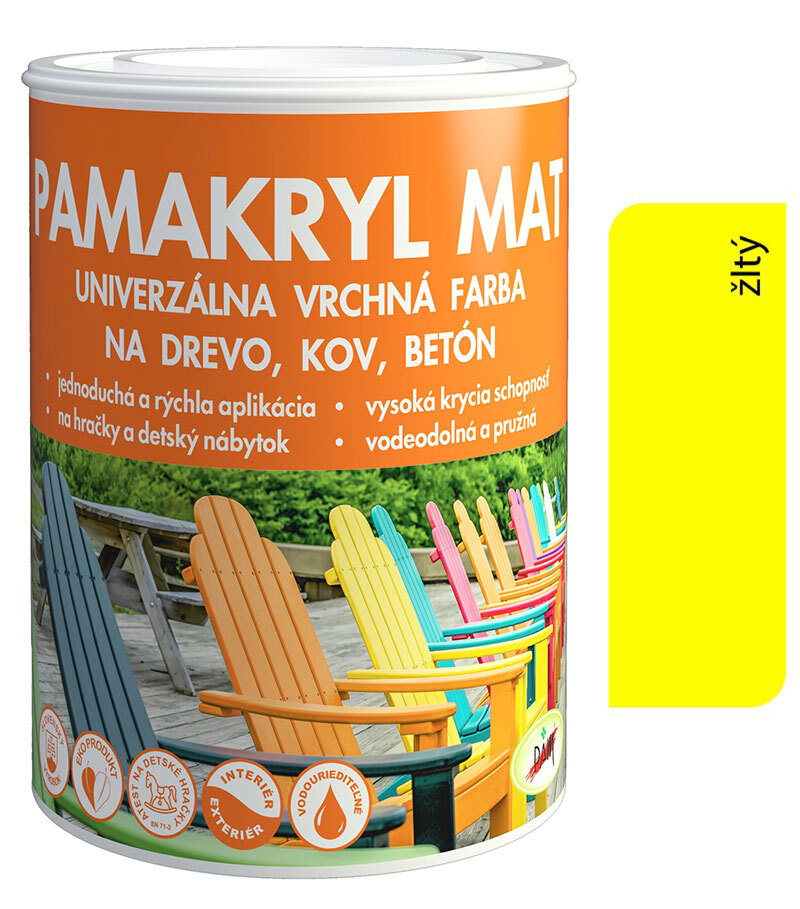 Pamakryl mat Ral 1016 žltý 0