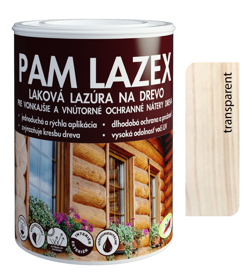 PAM Lazex transparent - Hrubovrstvá lazúra 0