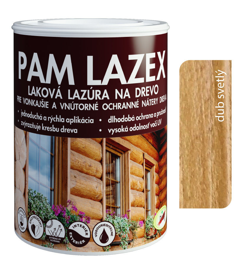PAM Lazex dub svetlý - Hrubovrstvá lazúra 0 PAM Lazex dub svetlý - Hrubovrstvá lazúra 0