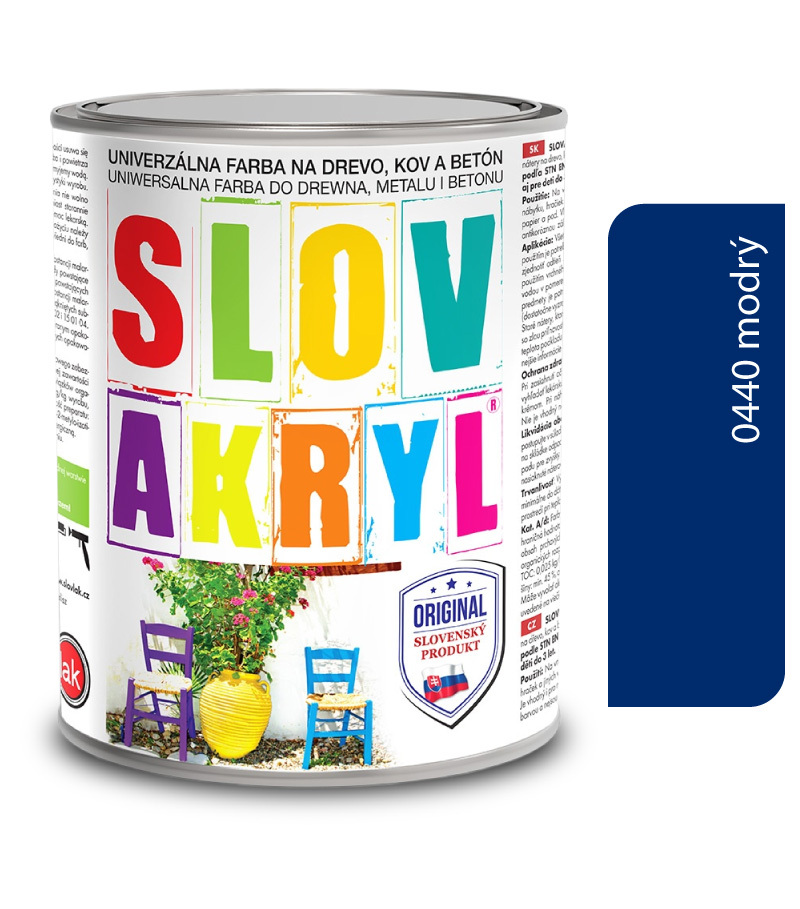 Slovakryl 0440 - modrý 0