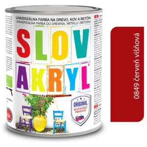 Slovakryl 0849 - červeň višnová 0