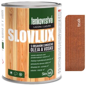 Slovlux Tenkovrstvá lazúra na drevo