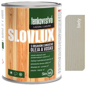 Slovlux Tenkovrstvá lazúra na drevo