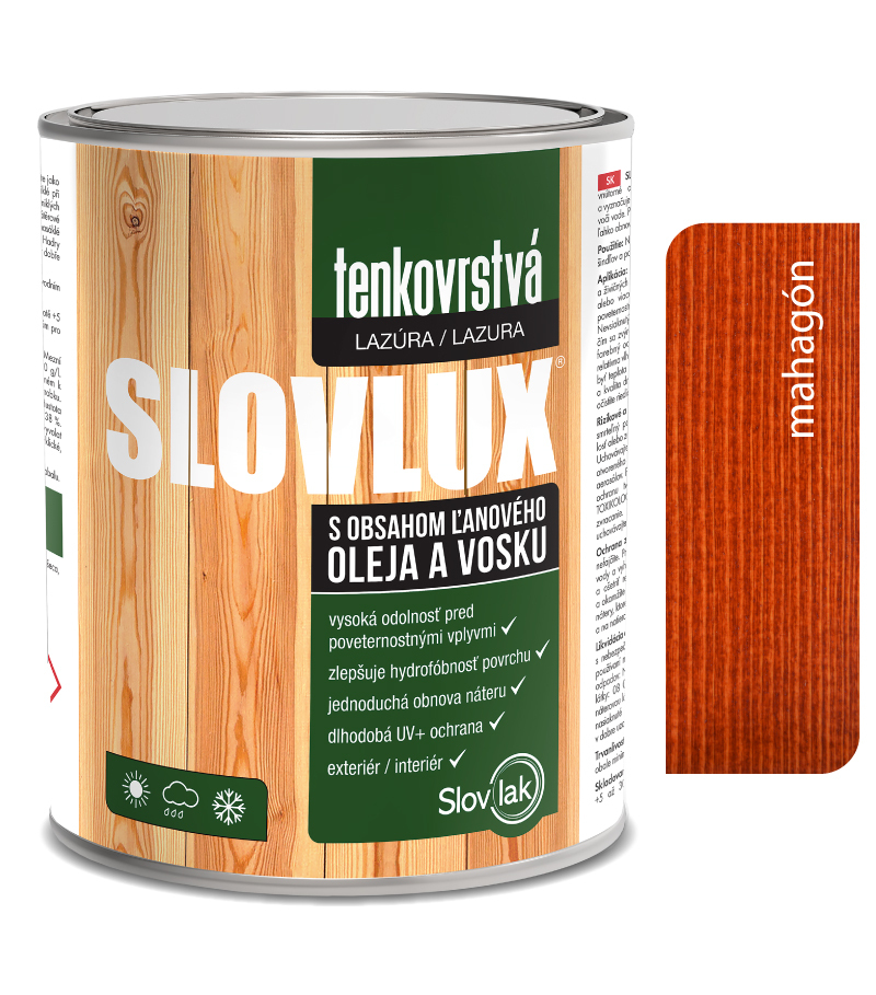 Slovlux Tenkovrstvá lazúra na drevo Slovlux Tenkovrstvá lazúra na drevo