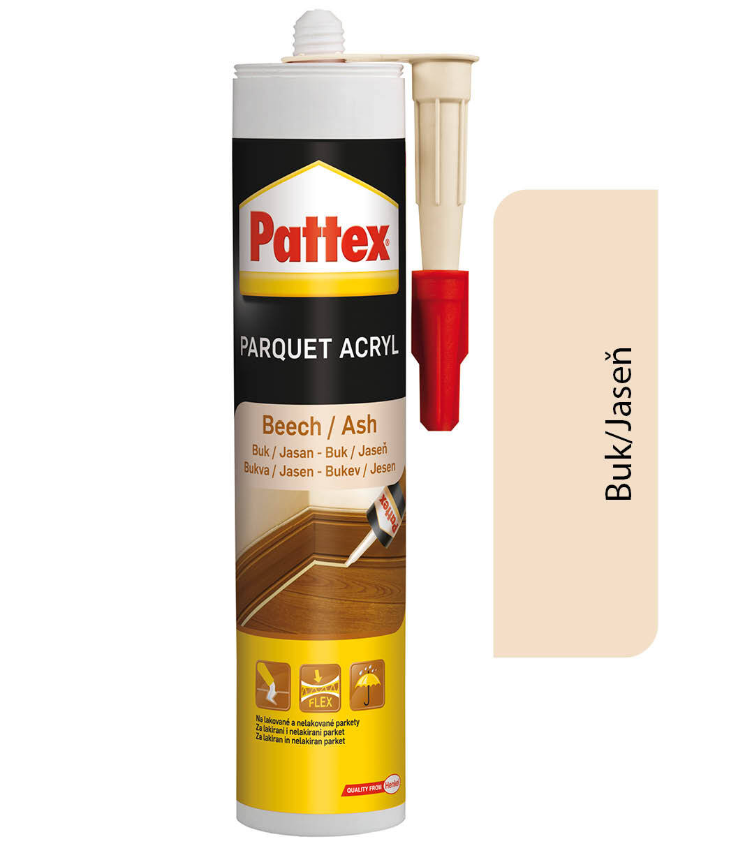 Pattex Parquet Acryl - Tmel na parkety Buk/Jaseň 310ml