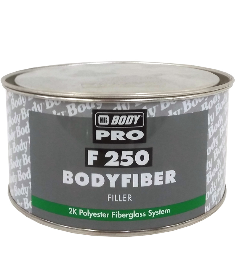 HB BodyFiber 250 + tužidlo - Dvojzložkový polyesterový tmel so skleným vláknom na veľké nerovnosti 1
