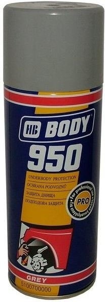 HB Body 950 sprej šedý - Izolačná protihluková ochrana podvozku 400ml