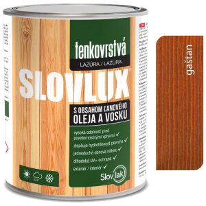 Slovlux Tenkovrstvá lazúra na drevo
