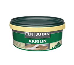 Jubin Akrilin - tmel na drevo 10 biely 750g