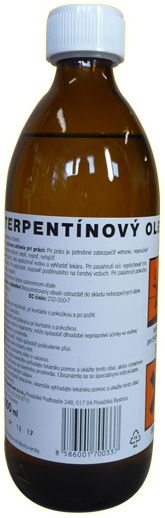 Terpentínový olej 430g /500ml