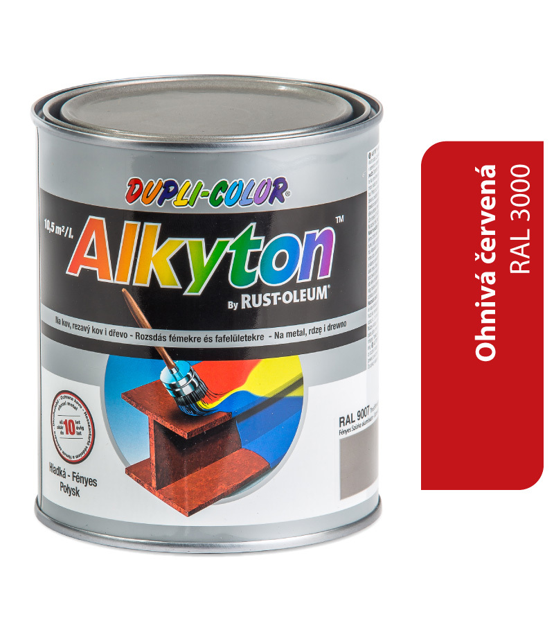 Alkyton lesklá R3000 červená 750ml