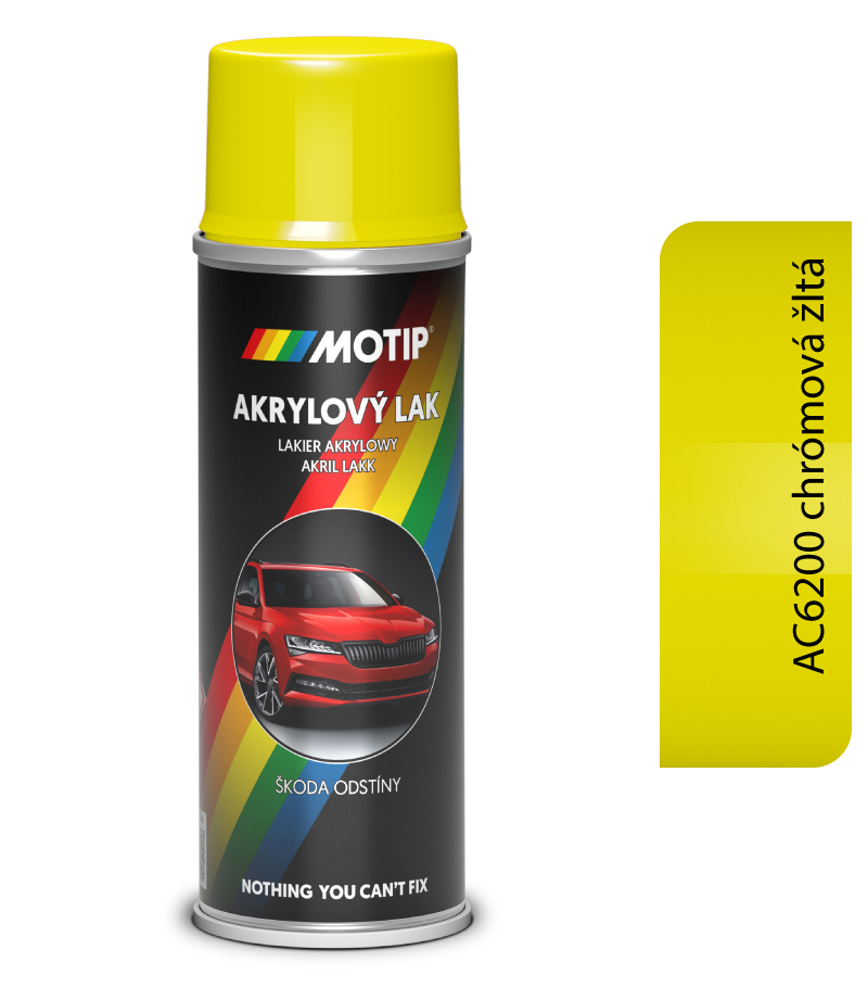 Škoda Autoemail AC6200 Chrómová žltá 200ml