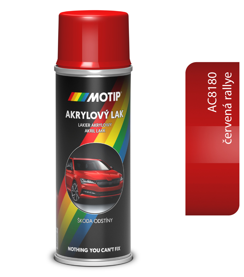 Škoda Autoemail AC8180 Červená Rallye H9H9 200ml