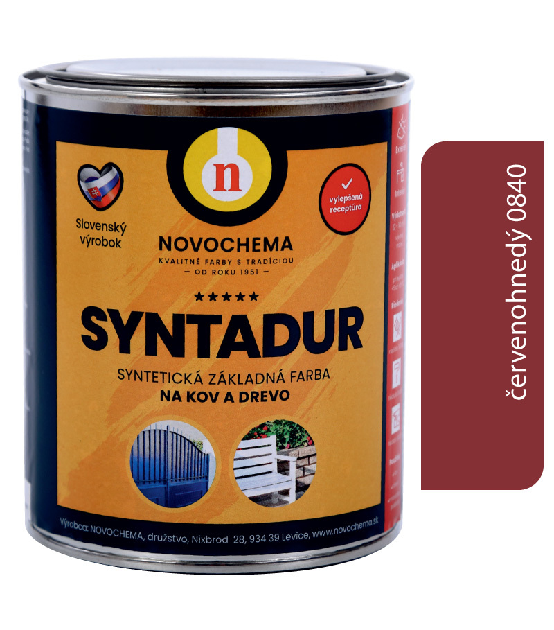 Syntadur S2000 0840 červenohnedá - základná syntetická farba 5kg