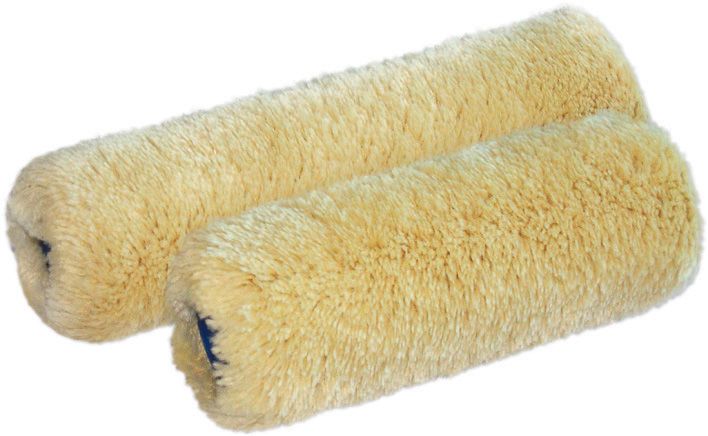 Spokar valec 18cm plyš žltozelený maliarsky