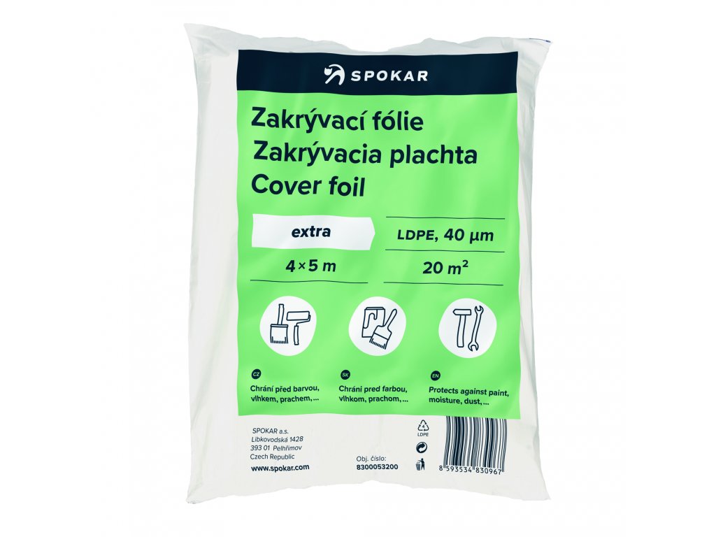 Spokar plachta 4x5 40MY LDPE