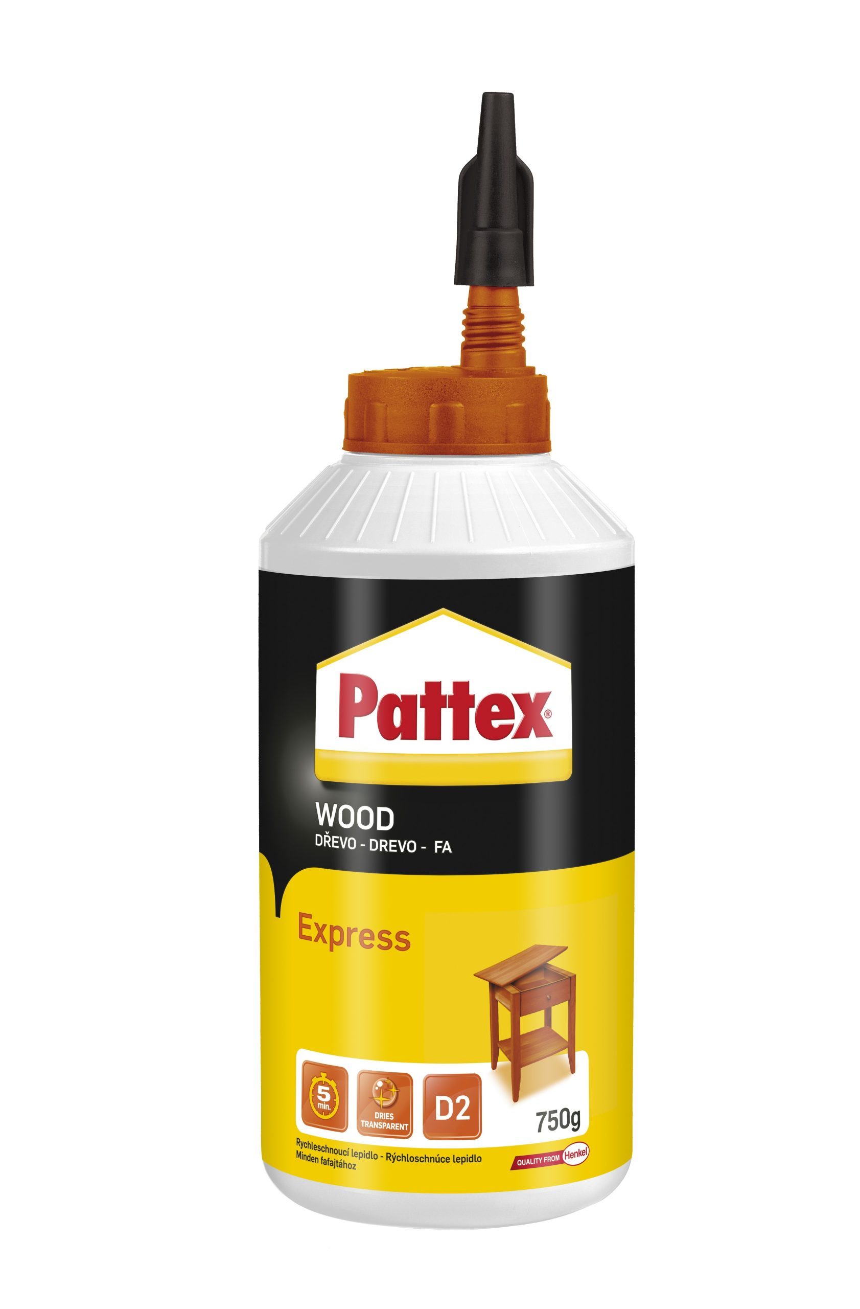 Pattex Express D2 750g - lepidlo na drevo