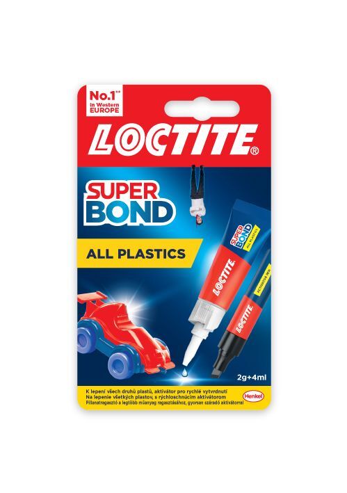 Loctite Super Bond ALL Plastics 2g + 4ml - sekundové lepidlo na plasty