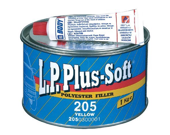 HB Body 205 L.P. Plus-Soft 2K Polyester Filler béžový + tužidlo - dvojzložkový polyesterový plniaci tmel 1kg