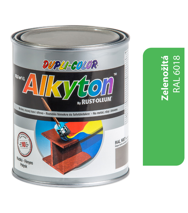Alkyton lesklá R6018 zelenožltá 750ml