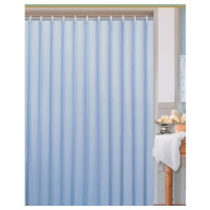 Kúpeľňový záves modrý jednofarebný 180x200 UNI