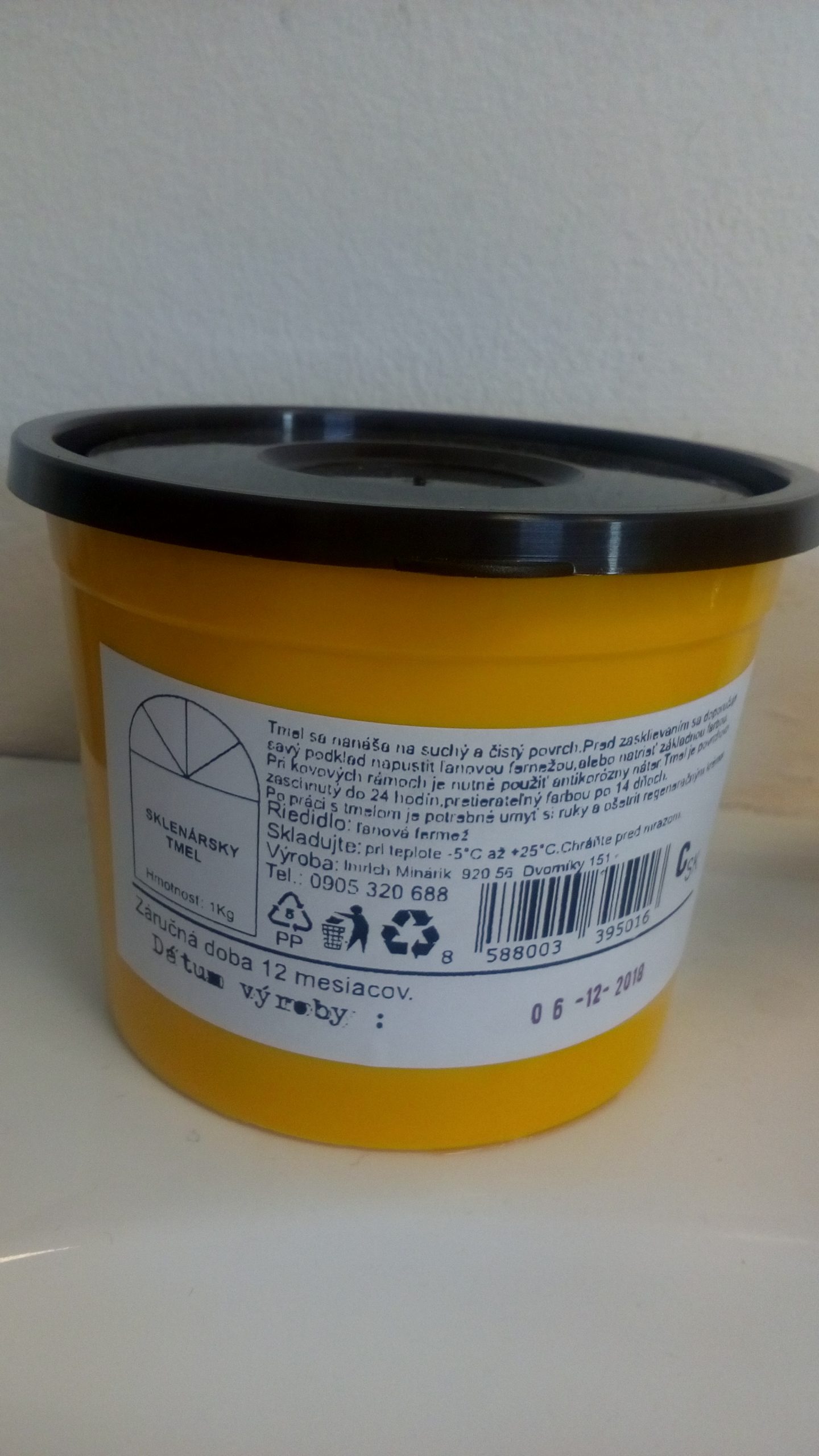 Sklenársky tmel sivý na drevený rám 1kg