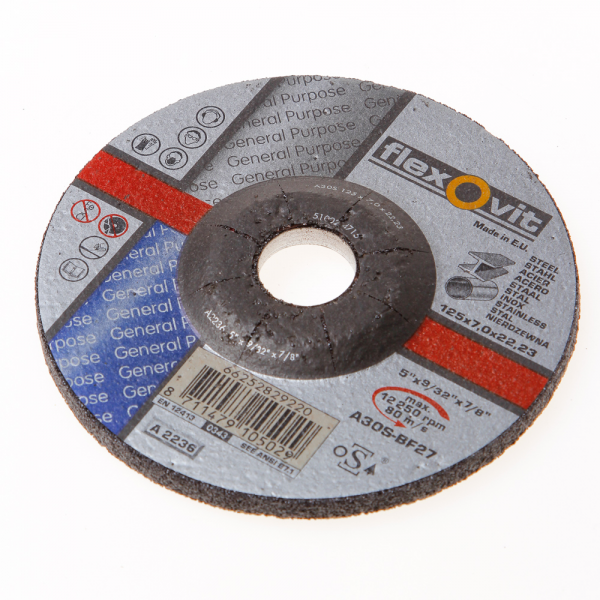 Flexovit Kotúč 125X7 A30 S-BF27