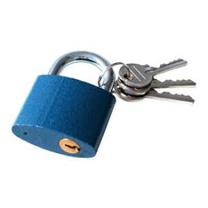 Zámok visiaci modrý 38mm