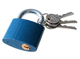 Zámok visiaci modrý 38mm