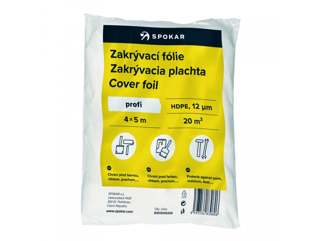 Spokar plachta 4x5m 12MY HDPE