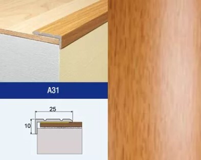 Profil schodový A31 Buk parený 2