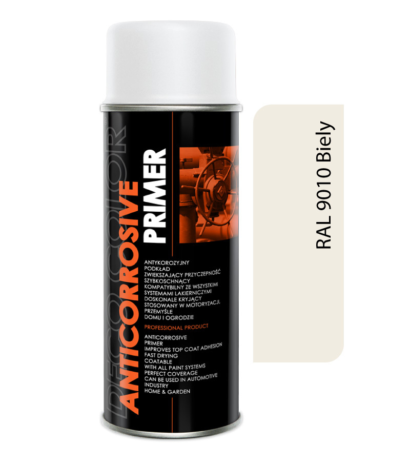 Deco Color Anticorrosive Primer - antikorózny základ RAL 9010 biely 400ml