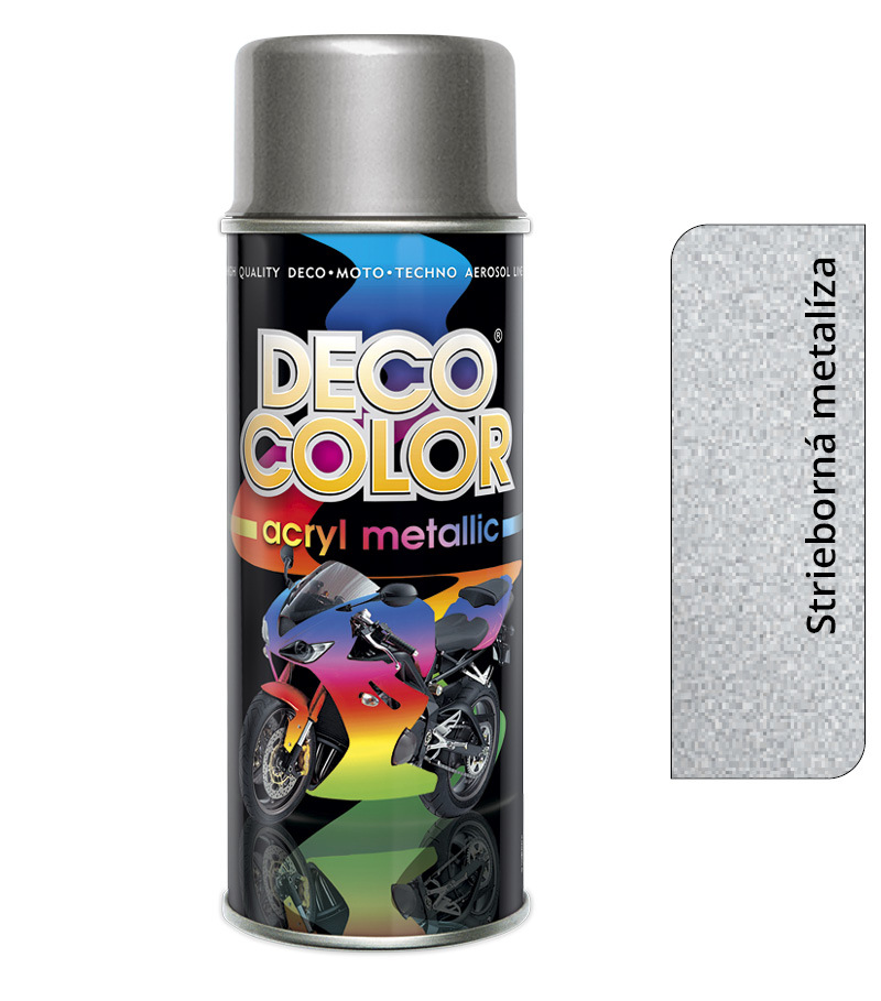 Deco Color Acryl Metallic - strieborná metalíza 400ml