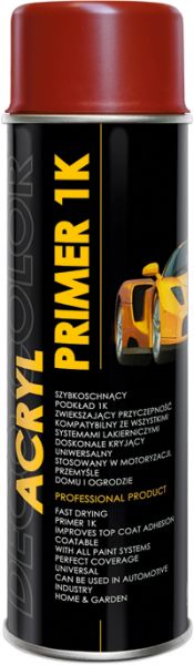 Deco Color Acryl Primer - 1K RAL 3009 červený 500ml