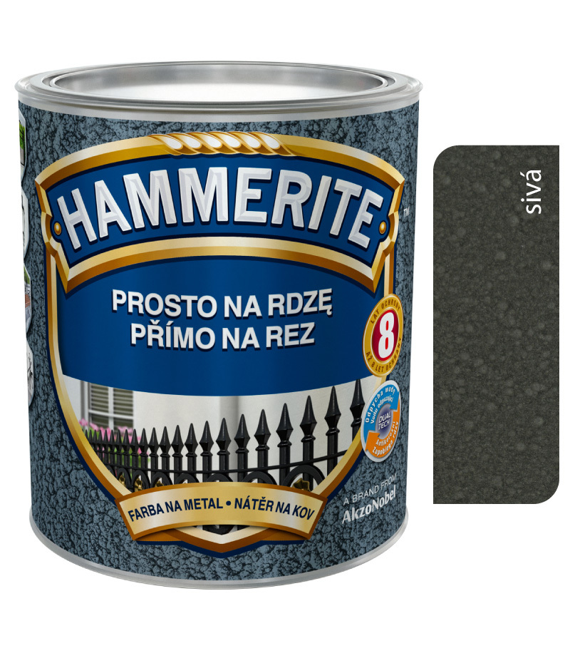 Hammerite Priamo na hrdzu