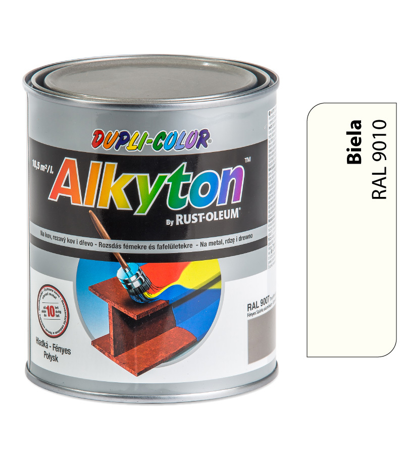 Alkyton lesklá R9010 biela 250ml