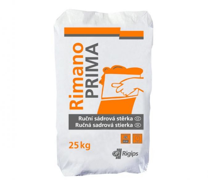 Rigips Rimano Prima 3-6mm 25kg - ručná sadrová stierka
