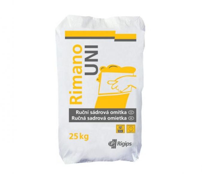 Rigips Rimano UNI 6-30mm 25kg - ručná sadrová omietka