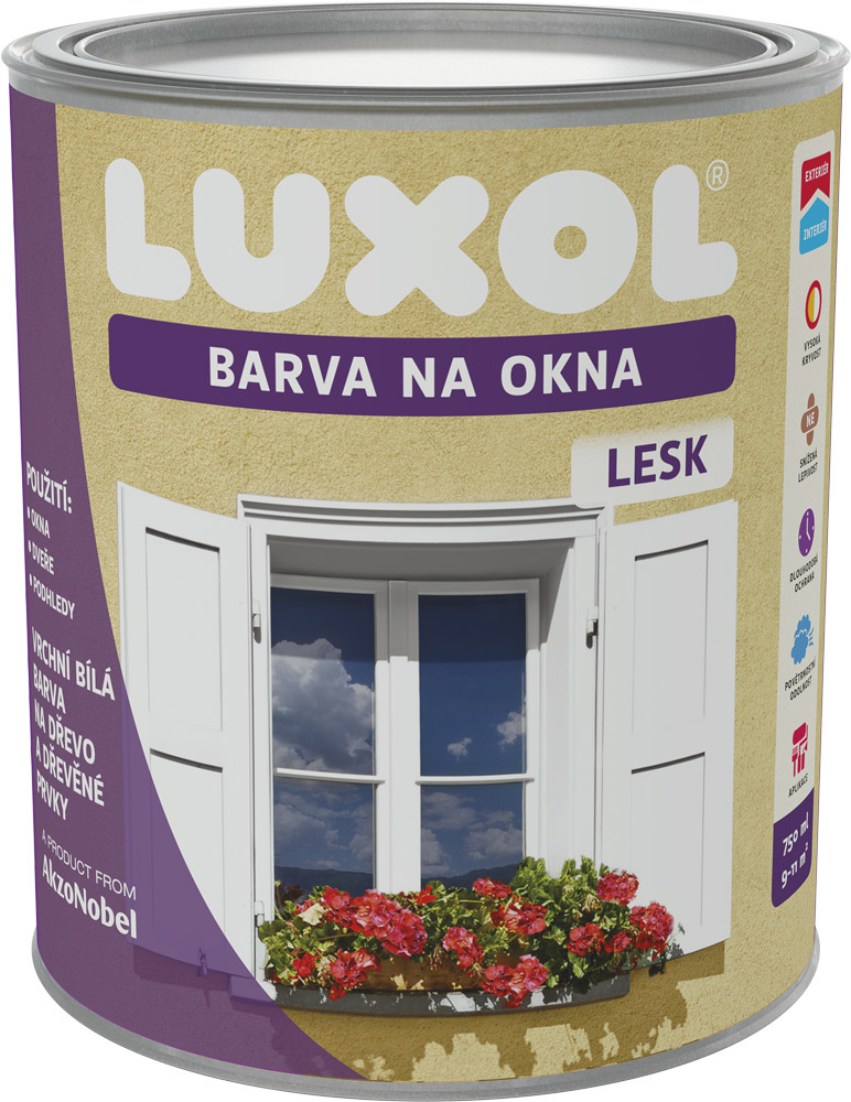 LUXOL Farba na okná lesk 1000 0