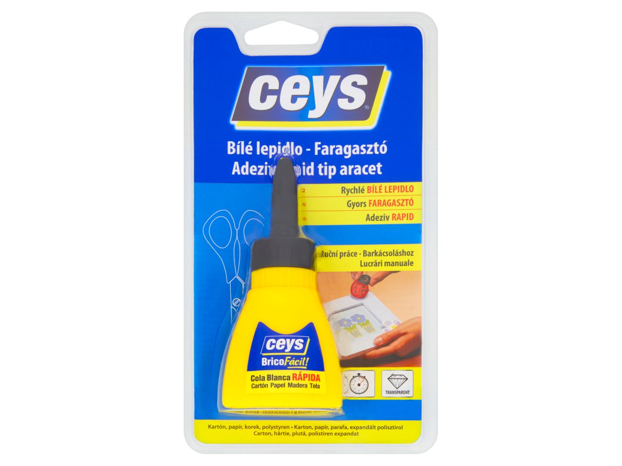 Ceys Rýchle biele lepidlo na drevo 50g