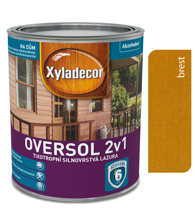 Xyladecor Silnovrstvá lazúra oversol 2v1 Brest 2