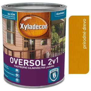 Xyladecor Silnovrstvá lazúra oversol 2v1 Prírodné drevo 2