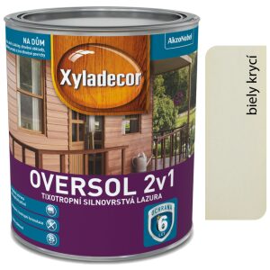 Xyladecor Silnovrstvá lazúra oversol 2v1 Biely 0