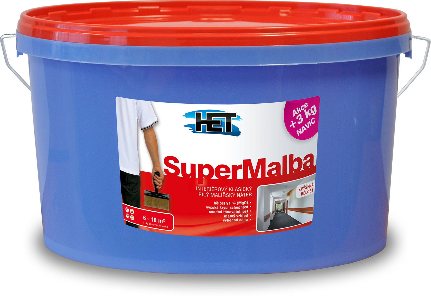 Het Supermalba - Interiérová biela farba 20kg+3kg zdarma
